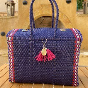Peli Closed Top Satchel Handbag Handmade Artisan